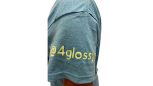 Minding My Black Owned Business Glow in The Dark T-shirt - Blue