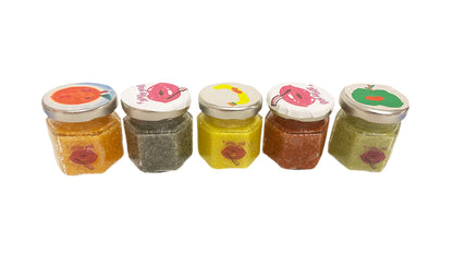 Organic Face & Body Scrub Jars