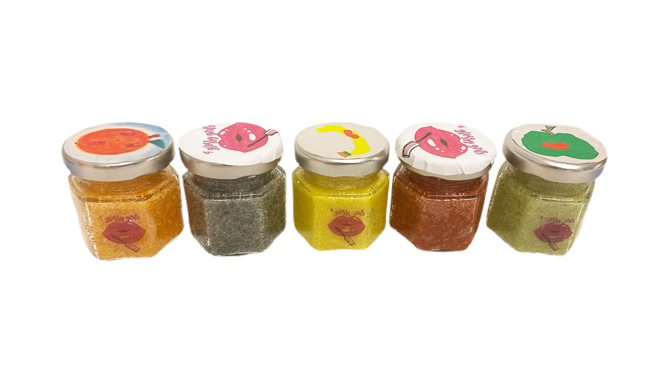 Organic Face & Body Scrub Jars