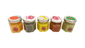 Organic Face & Body Scrub Jars